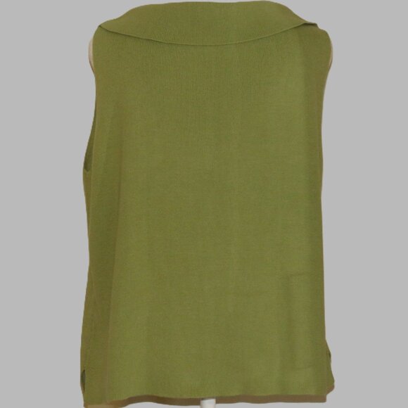 Chistopher & Banks Women's Sleeveless Sweater Blouse Size L (C341) - Picture 5 of 6